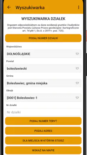 InfoDziałka - granice działki