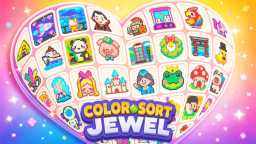 Jewel Color Sort: Gems Art