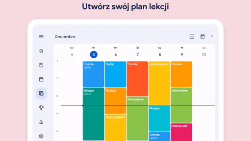 Kalendarz Szkolny: Plan lekcji