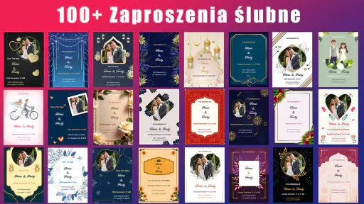 Karta Zaproszenia ślubne