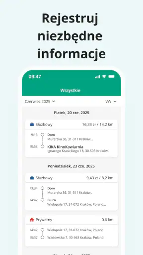 Kilometrówka Driversnote