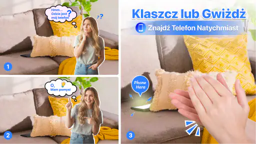 Klaszcz, aby Znaleźć Telefon