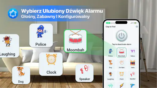 Klaszcz, aby Znaleźć Telefon