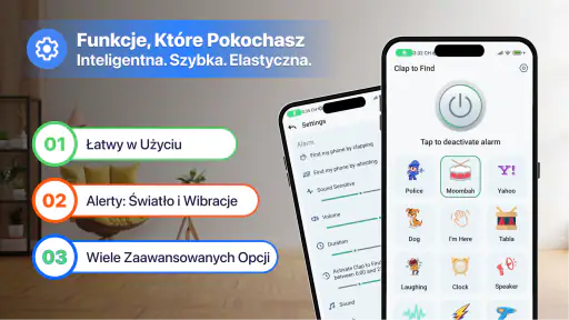 Klaszcz, aby Znaleźć Telefon