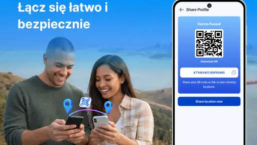 Lokalizator GPS: Udostępnianie