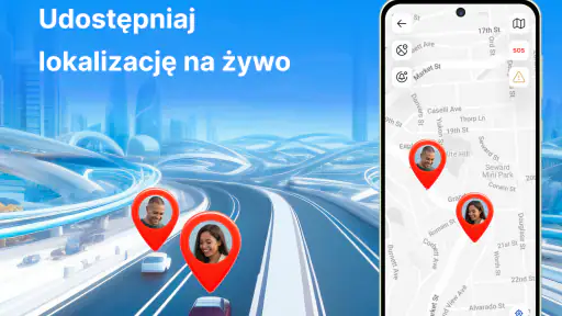 Lokalizator GPS: Udostępnianie