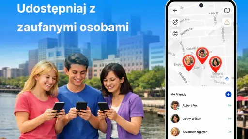 Lokalizator GPS: Udostępnianie
