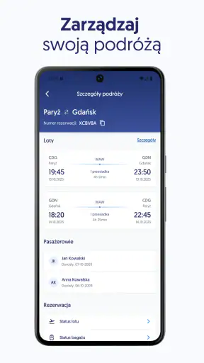 LOT: bilety lotnicze | odprawa