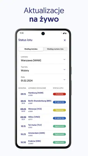 LOT: bilety lotnicze | odprawa