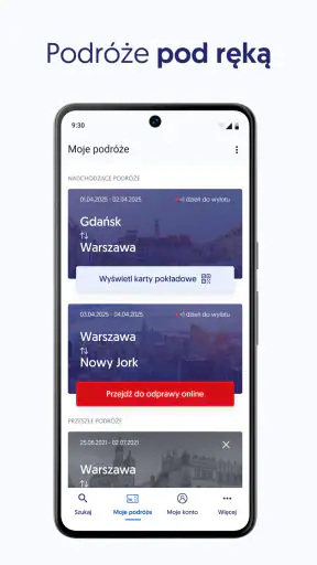 LOT: bilety lotnicze | odprawa