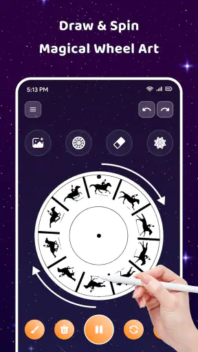 Magic Wheel - Spin Art Drawing