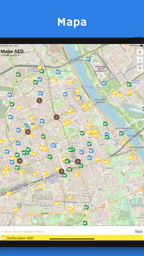 Mapa AED - defibrylatory