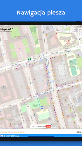 Mapa AED - defibrylatory