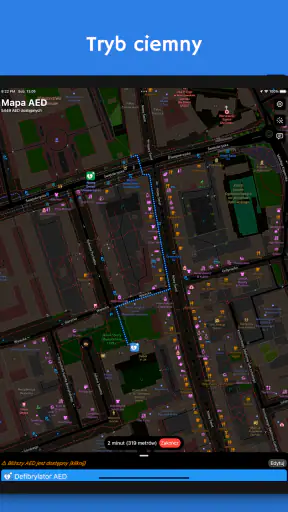 Mapa AED - defibrylatory