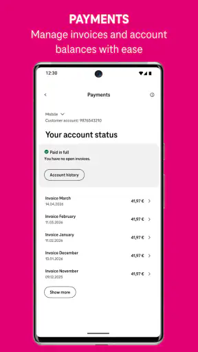 MeinMagenta: Mobile & Internet