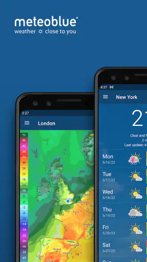 Pogoda, radar i mapy meteoblue