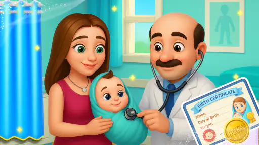 Mummy baby care game