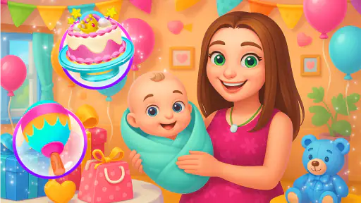 Mummy baby care game