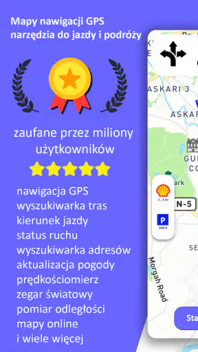 Nawigacja GPS, mapy i trasa
