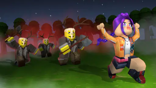 Night in Survive Dark Forest