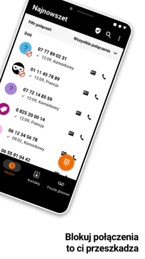 Orange Telefon- Antyspam
