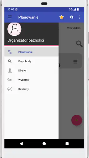 Organizer na paznokcie