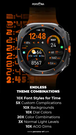 PER15 Sport Digital Watch Face