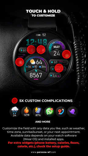 PER15 Sport Digital Watch Face
