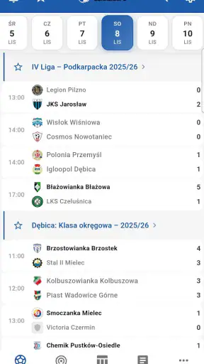Piłka Lokalna - wyniki na żywo