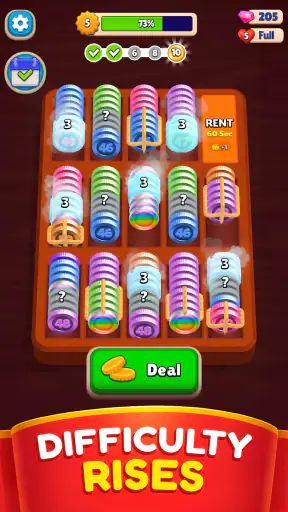Pocket Sort: Łączenie monet