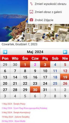 Polska Kalendarz 2026