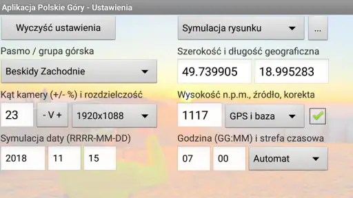 Polskie Góry - opisy panoram
