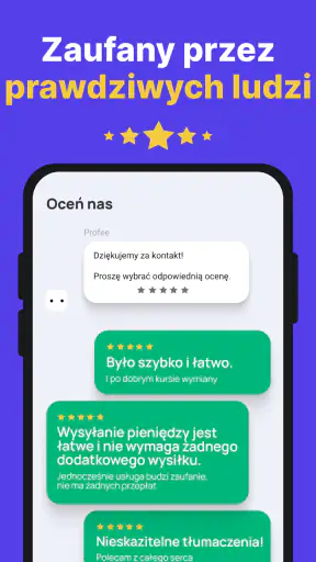 Profee: Przesyłaj pieniężne