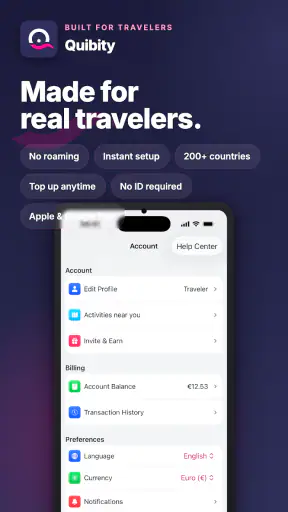 Quibity: eSIM na podróże