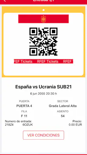 RFEF Tickets