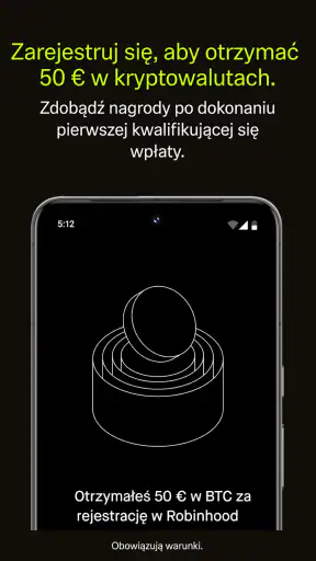Robinhood: Krypto, 5% euro