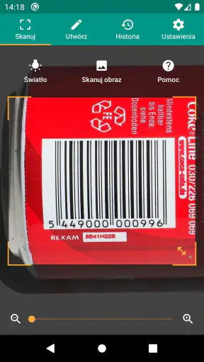 Skaner QR i kodów kreskowych
