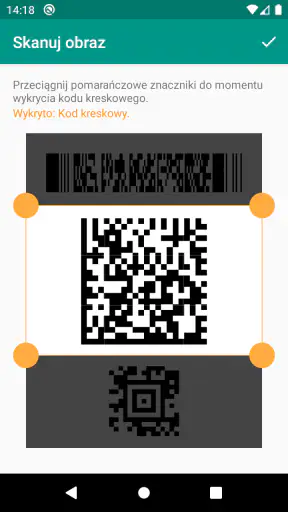 Skaner QR i kodów kreskowych