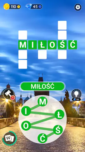 Słowo Miasto:Połącz grę słowną