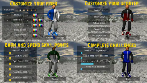 Snowscooter Freestyle Mountain