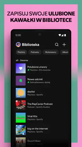 Spotify: muzyka i podcasty