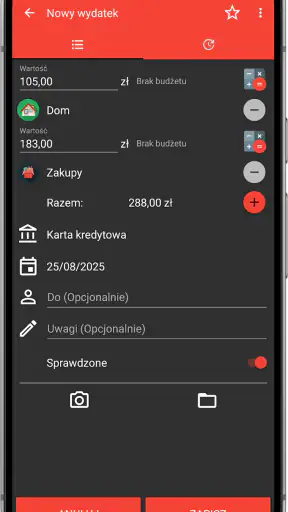 Szybki Budżet - Wydatki