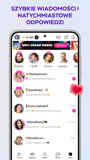 Tango-live stream i czat wideo