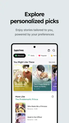 Tappytoon Komik, Webtoon Novel
