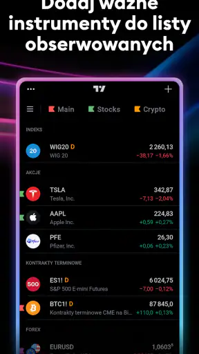 TradingView - Akcje & Krypto