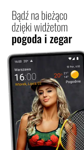 Transparent zegar i pogoda