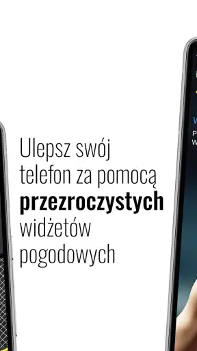 Transparent zegar i pogoda