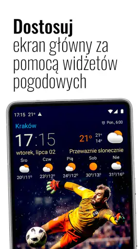Transparent zegar i pogoda