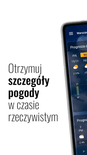 Transparent zegar i pogoda