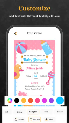 Video Invitation Card Maker